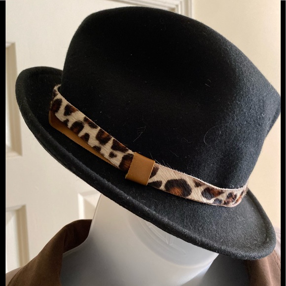 Sergio Renato Italian Designer - Unisex black fedora hat, 100% wool, Siz… - Picture 1 of 4